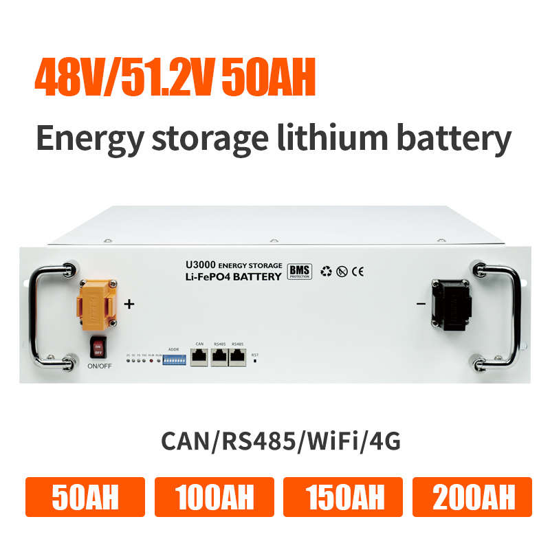 Baterai Penyimpanan Energi 2.4kwh Lithium Iron Phosphate 50Ah 48V