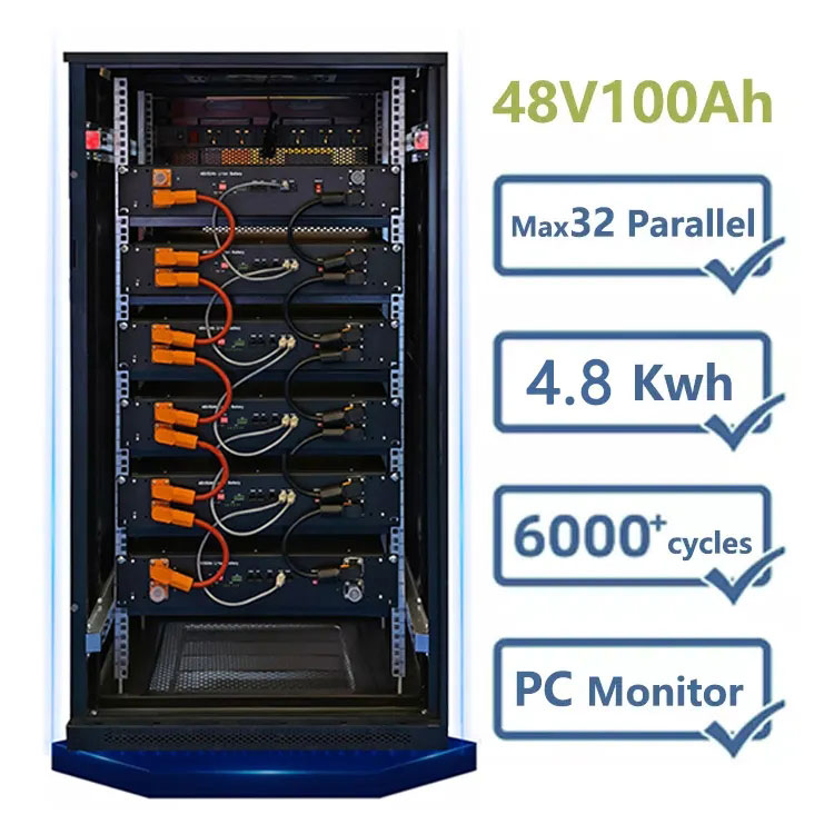 48V 100AH ​​Model Rak Penyimpanan Energi Baterai Lithium